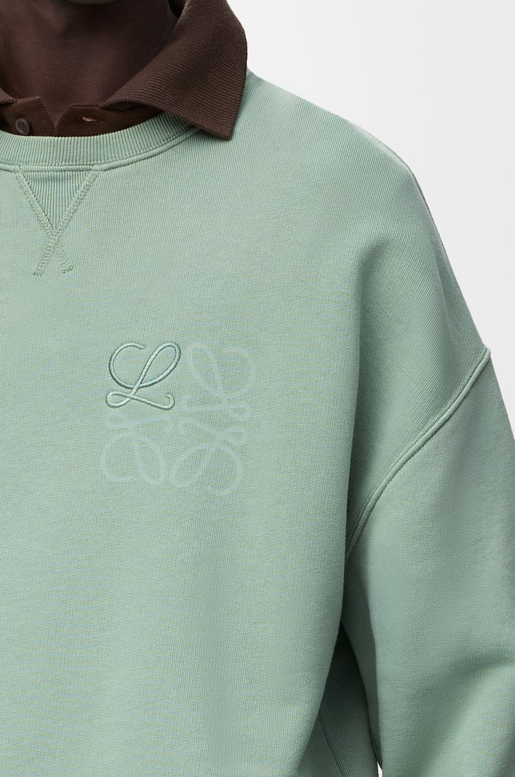 LOEWE Felpa Anagram in cotone Salvia