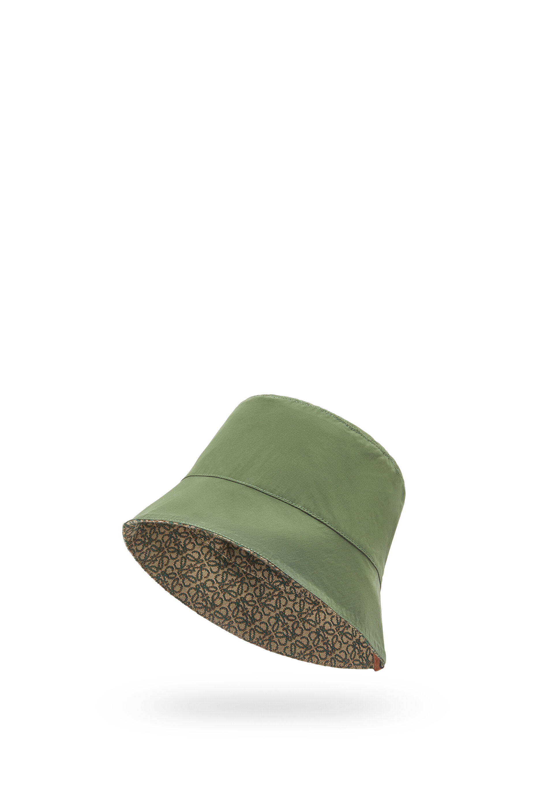 Loewe Men, Reversible Anagram bucket hat, Green, 60, Hats, Cotton blend