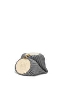 LOEWE Bracelet pouch in nappa calfskin and brass Asphalt Grey pdp_rd