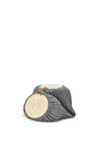 LOEWE Bracelet pouch in nappa calfskin and brass Asphalt Grey