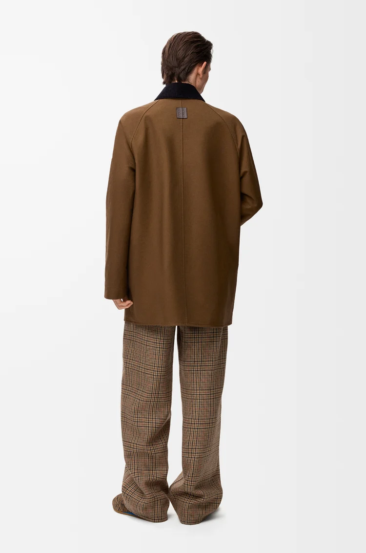 LOEWE Trapeze jacket in cotton Khaki Green