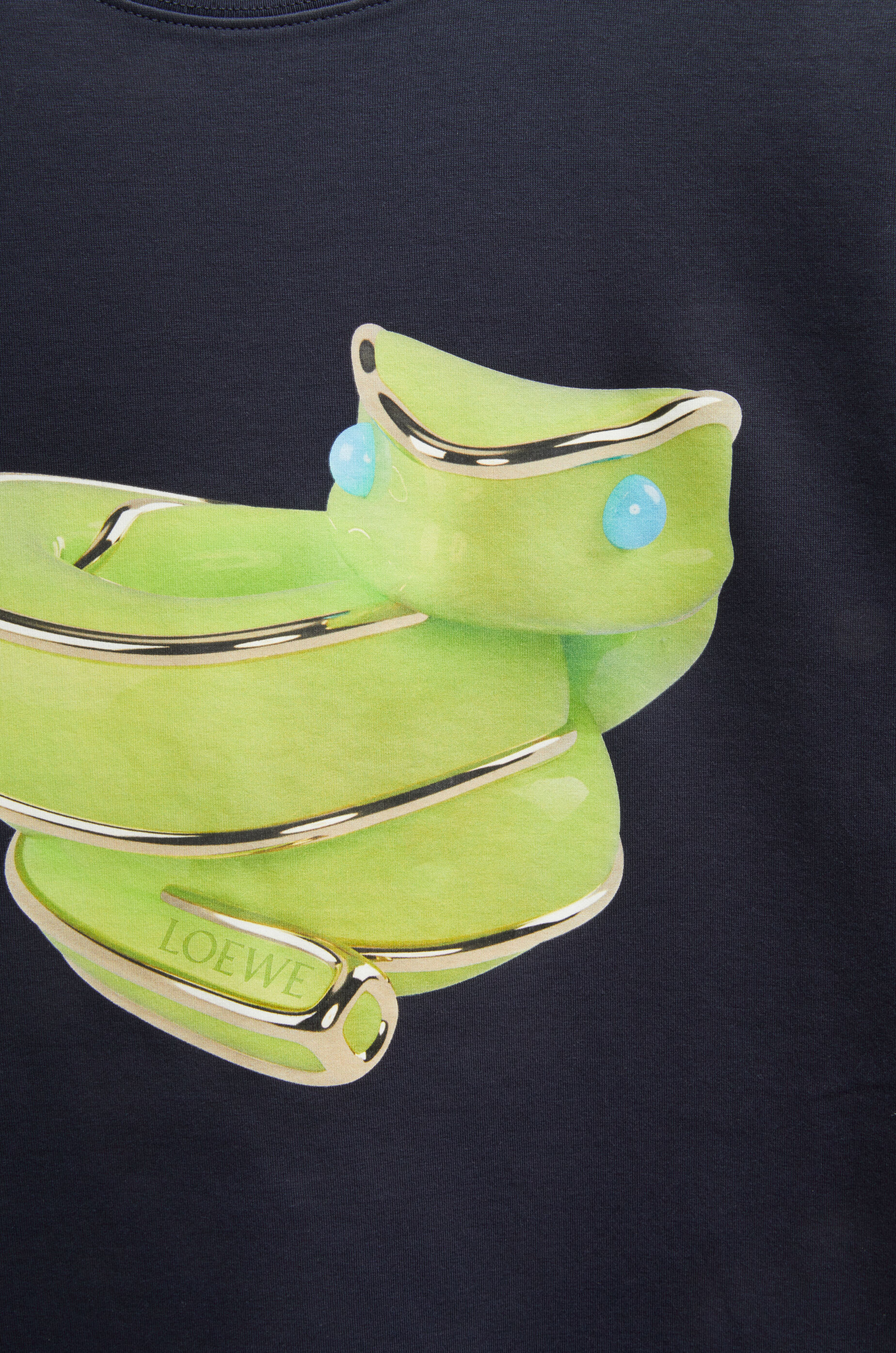 Relaxed fit T-shirt in technical cotton Blue - LOEWE