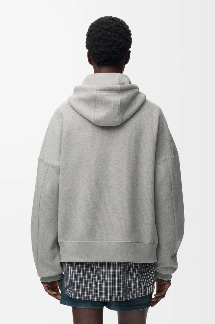 LOEWE Hoodie in cotton Grey Melange