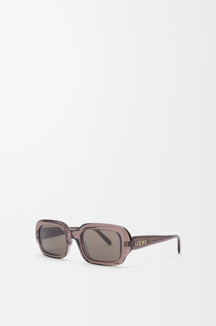 LOEWE Gafas de sol Rectangular Slim Marrón Transparente
