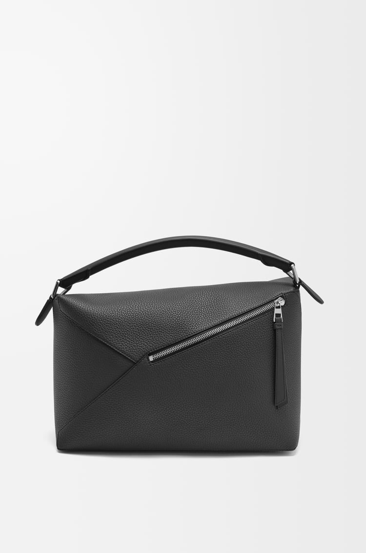 LOEWE Bolso Puzzle grande en piel de ternera Negro
