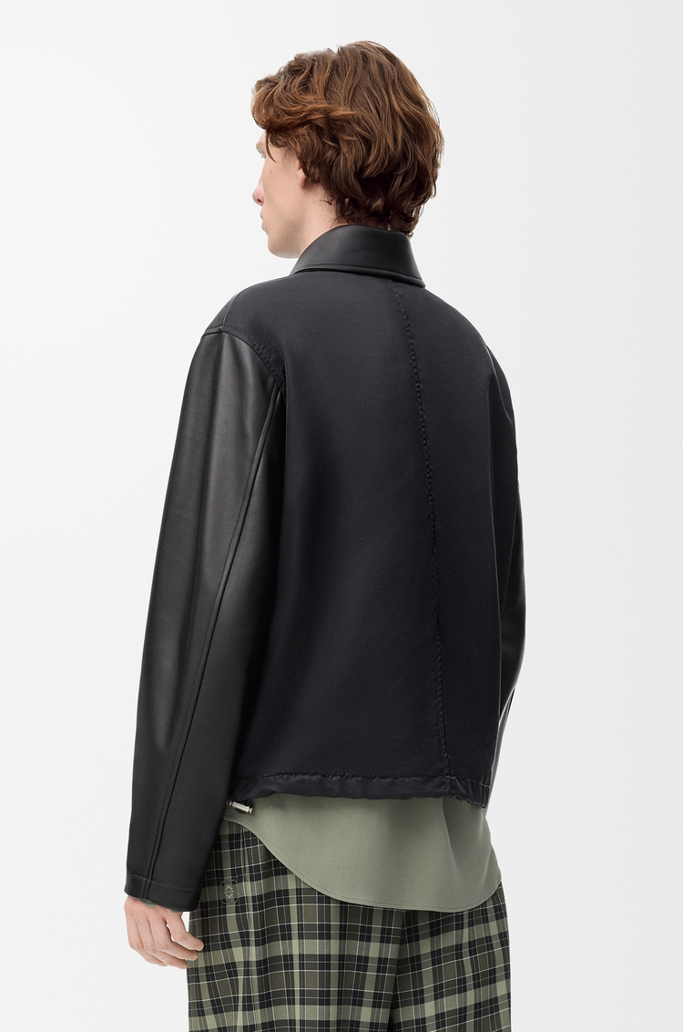LOEWE Chaqueta Workwear en piel napa de cordero Negro