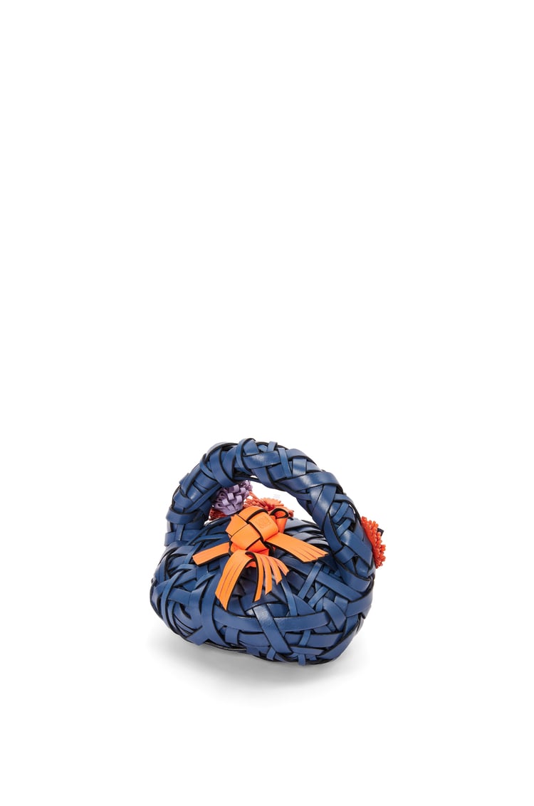 LOEWE Tope de puerta Flower en piedra y piel de ternera Azul