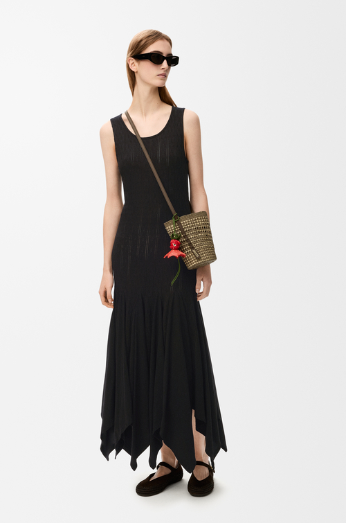 LOEWE Tank dress in cotton Black