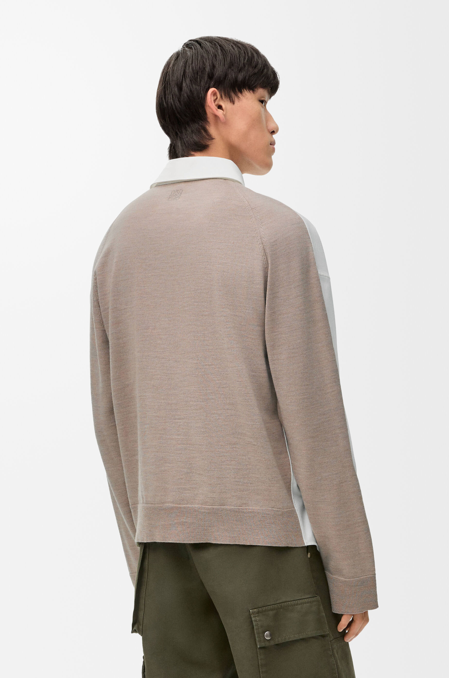 Hybrid shirt in cotton and wool White - LOEWE