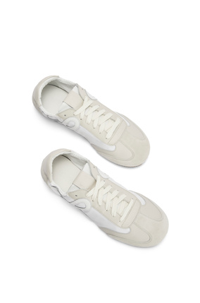 LOEWE 尼龙和牛皮革芭蕾舞运动鞋 White/Off-white plp_rd