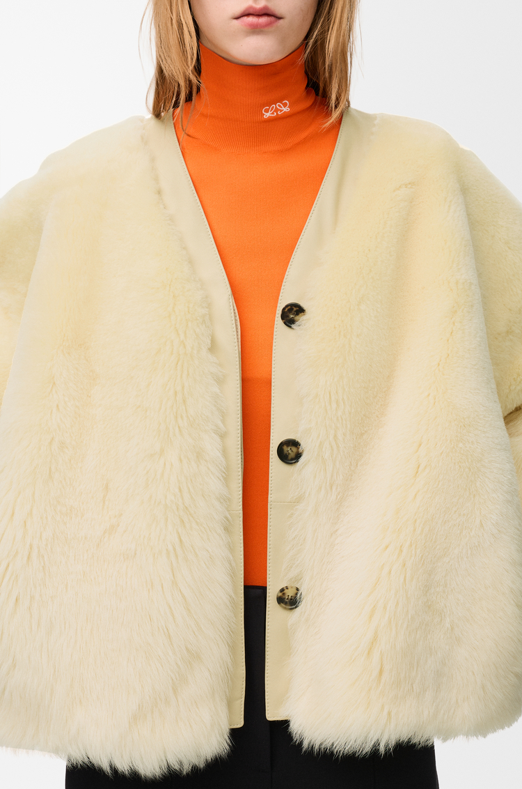 LOEWE Cárdigan en lana de oveja Amarillo Claro