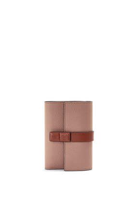 LOEWE Small vertical wallet in soft grained calfskin Dark Blush/Dark Rust plp_rd