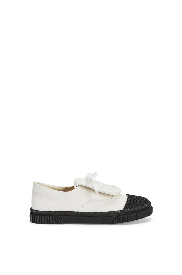 LOEWE Anagram flap sneaker in canvas Soft White pdp_rd