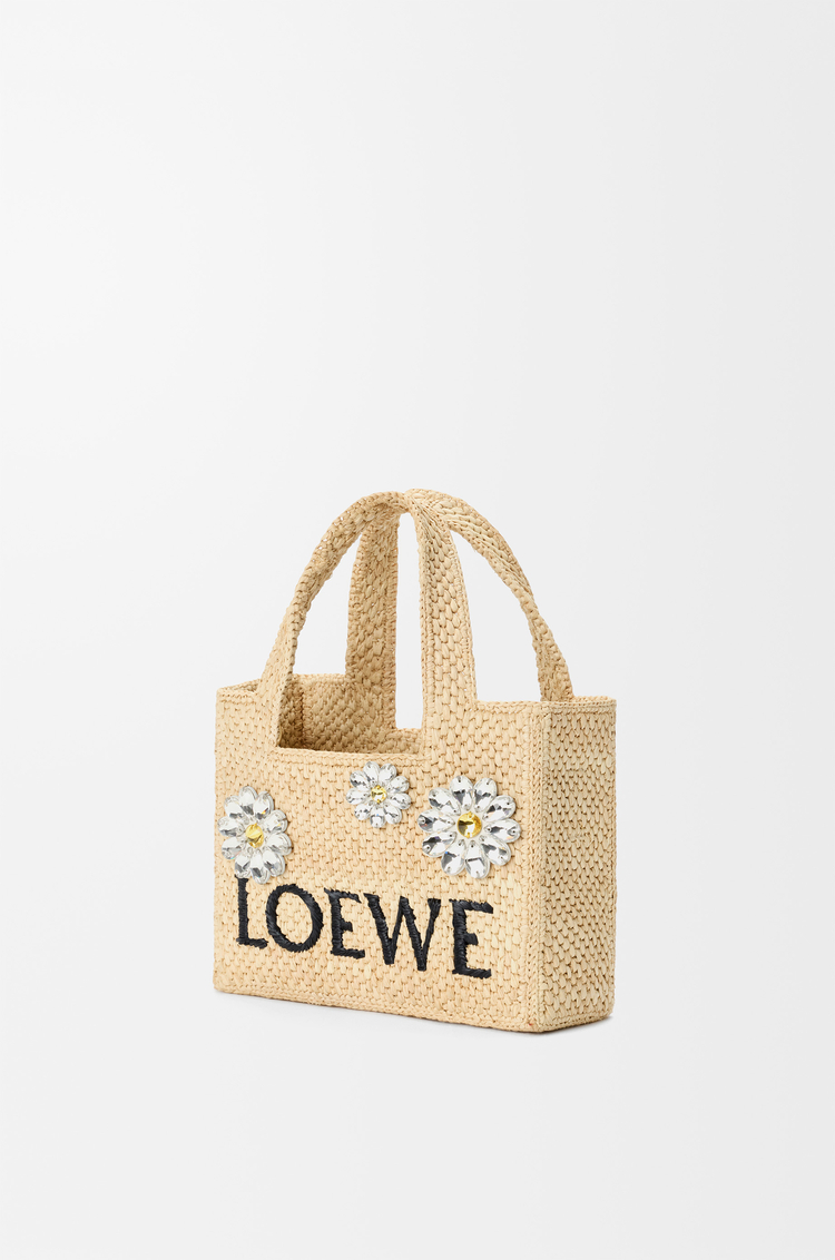 LOEWE Bolso LOEWE Font tote mini en rafia Natural