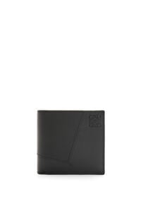 LOEWE Puzzle bifold coin wallet in classic calfskin 黑色