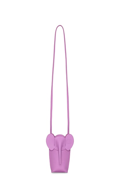 LOEWE Elephant Pocket in classic calfskin 薔薇紫 plp_rd