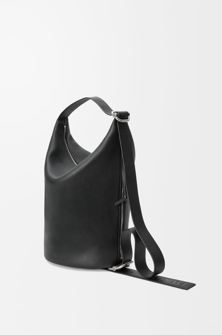 LOEWE Loop bucket in supple grained calfskin Black