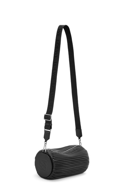 LOEWE Large Bracelet pouch in pleated nappa Black plp_rd