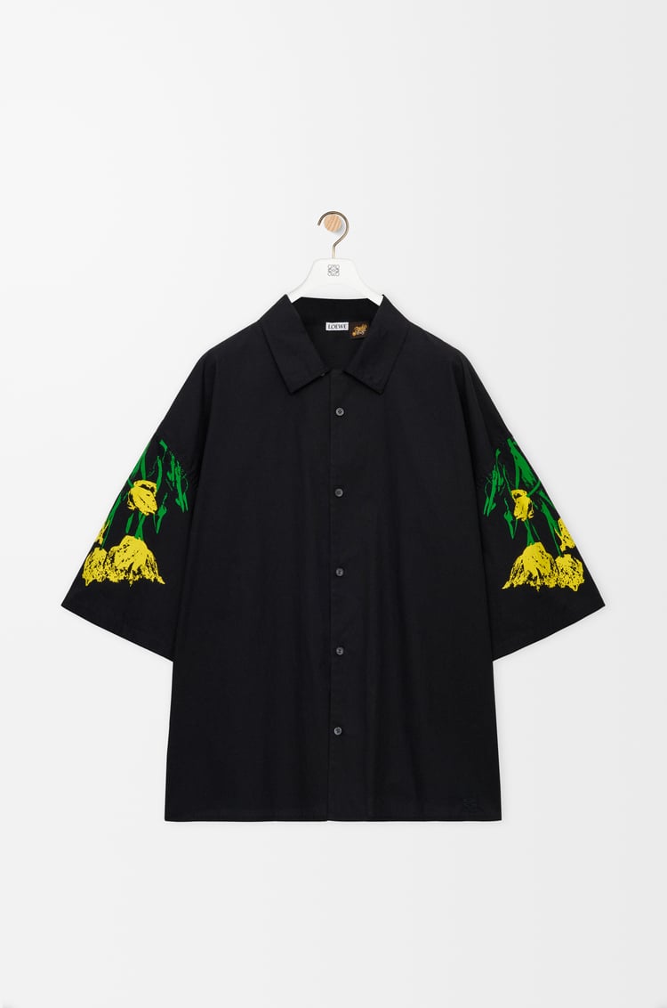 LOEWE Camisa de manga corta en algodón Negro