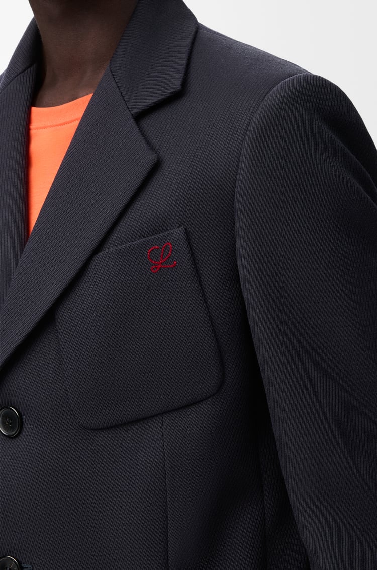 LOEWE Jacket in wool Dark Navy Blue