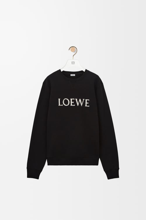 LOEWE Regular fit sweatshirt in cotton Black plp_rd