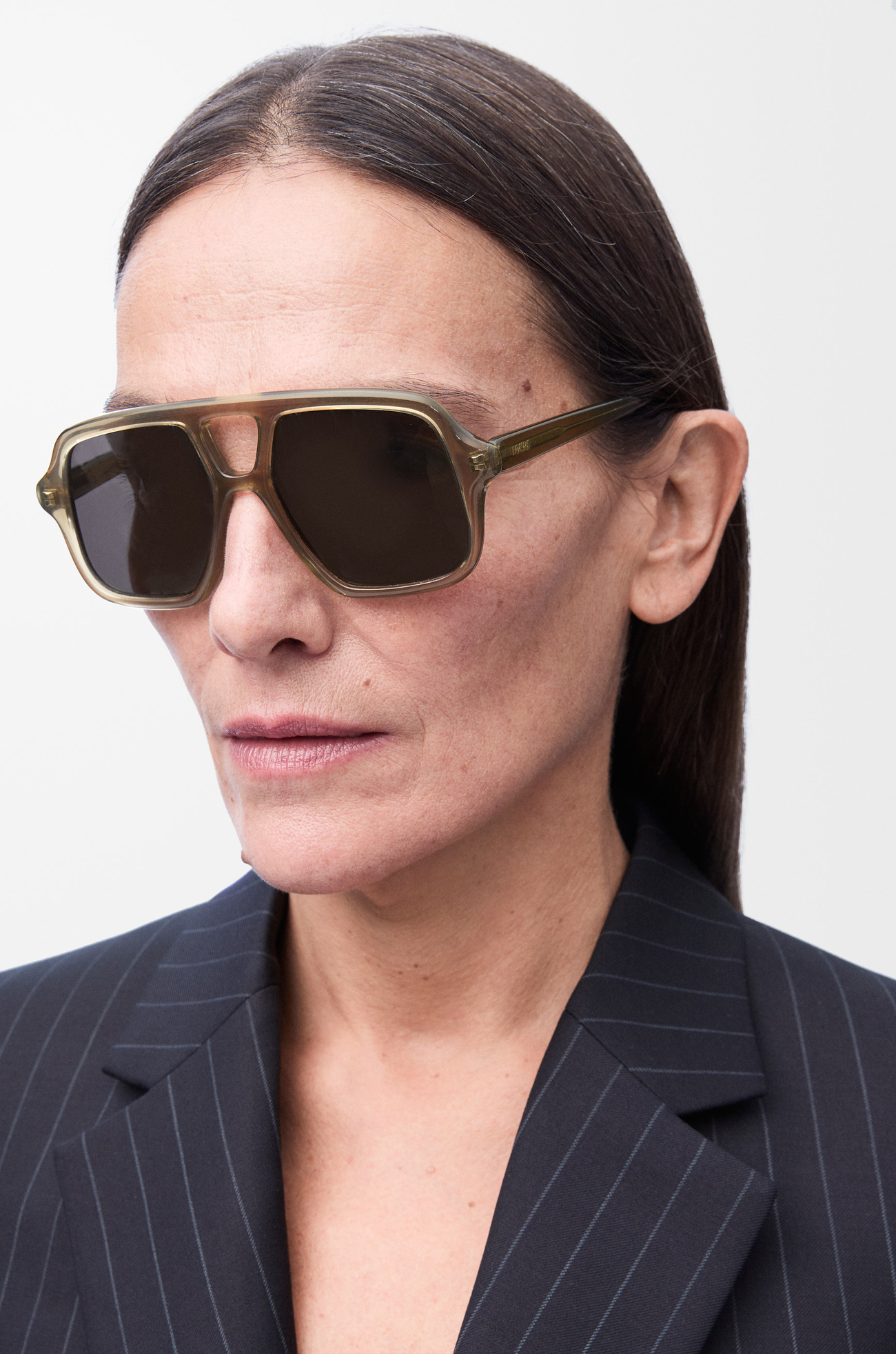 LOEWE Gafas de sol Aviator Slim Verde Caqui