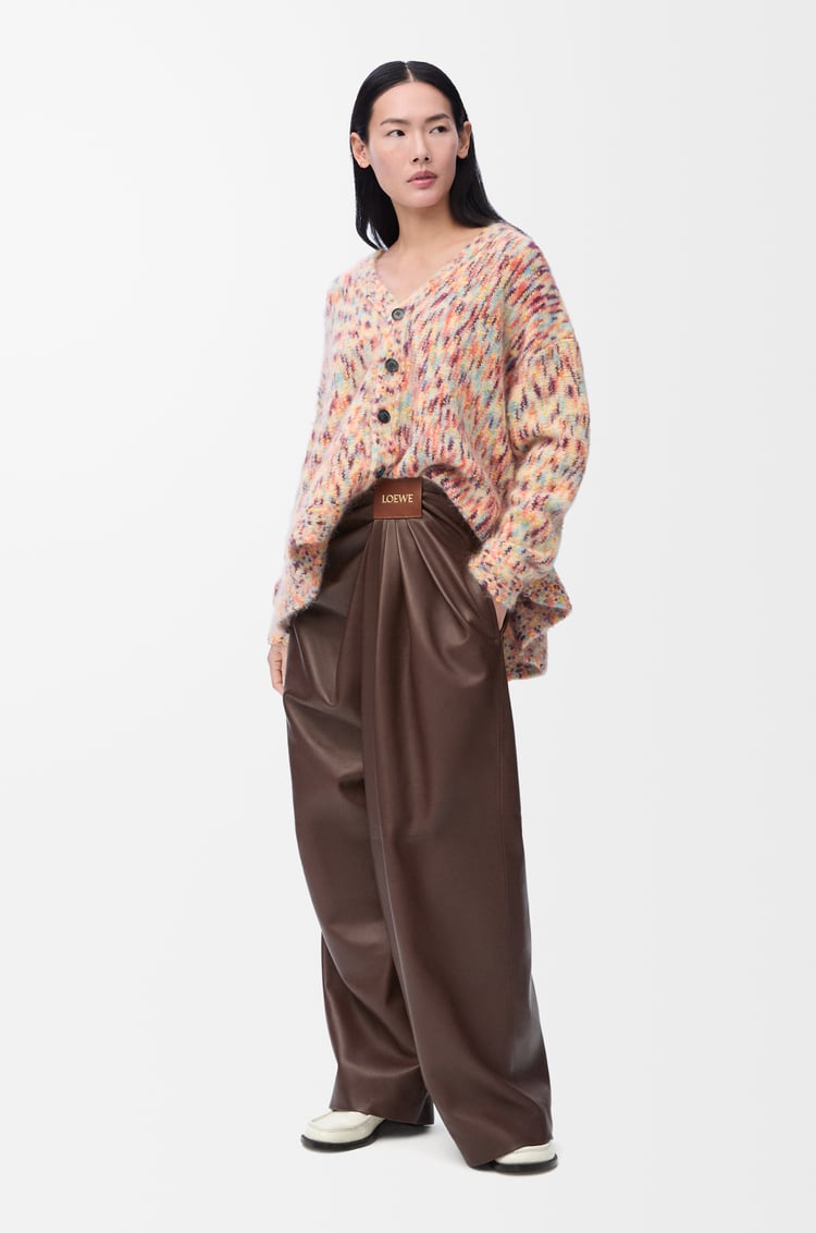 LOEWE Cardigan in wool and mohair blend Blue/Multicolor