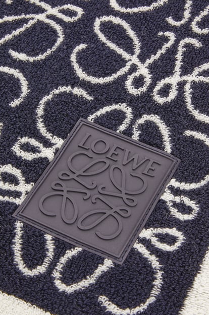LOEWE Anagram towel in cotton Navy Blue plp_rd