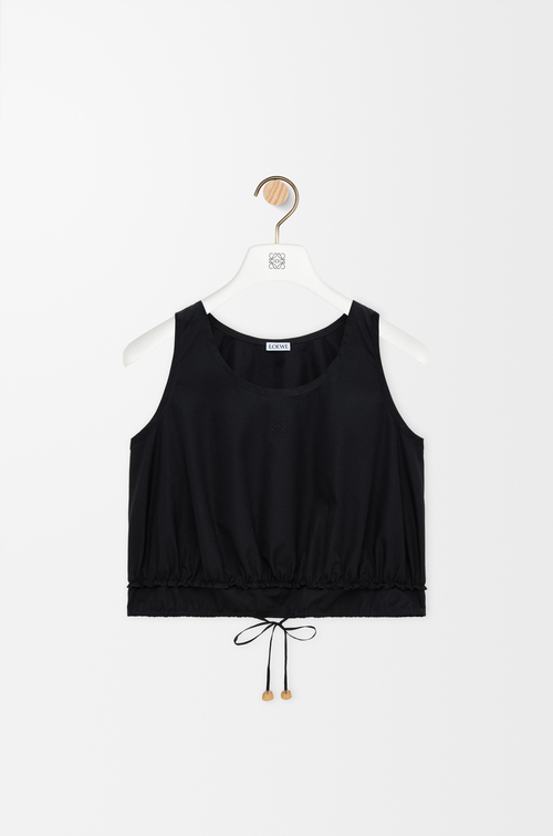 LOEWE Top en algodón Negro