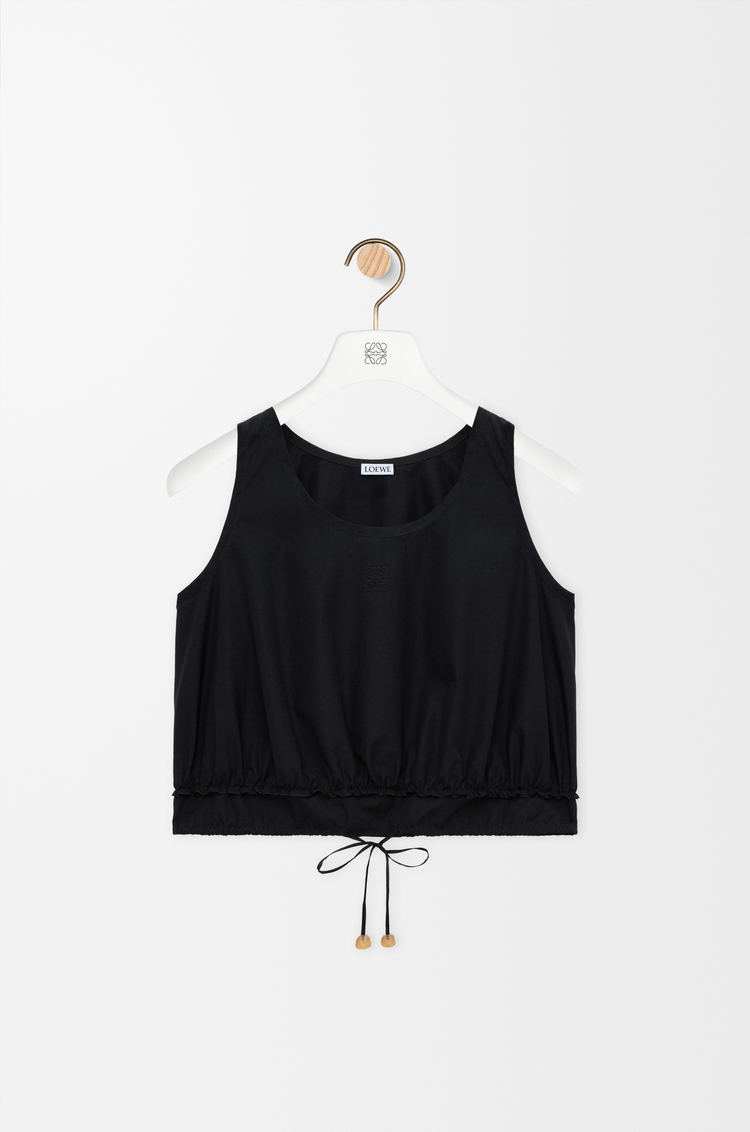 LOEWE Top en algodón Negro