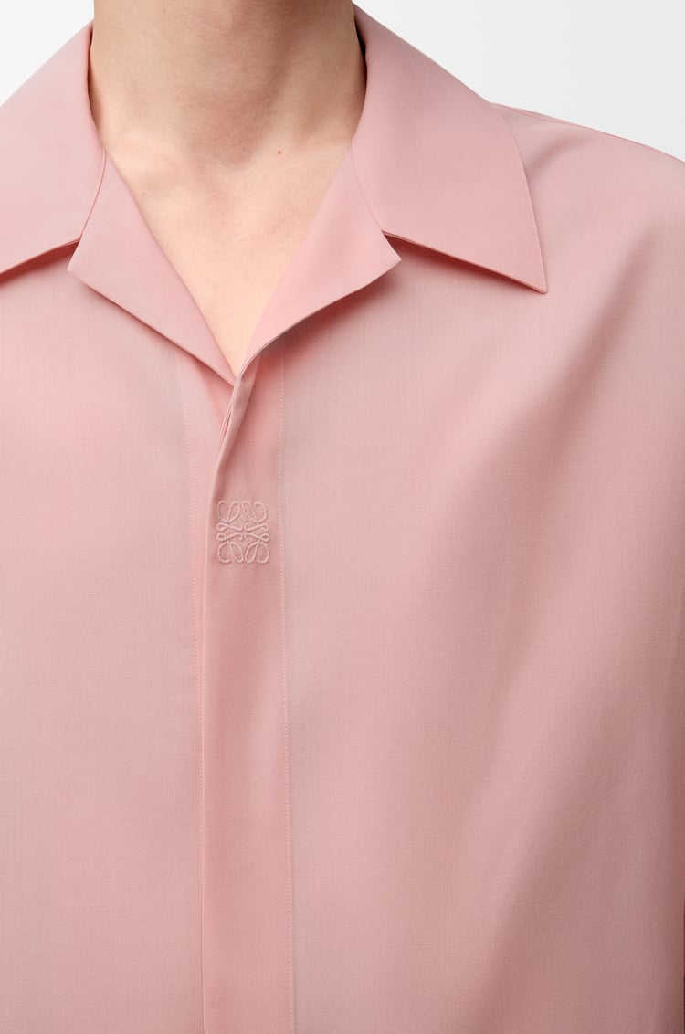 LOEWE Camisa de manga corta en lana Coral