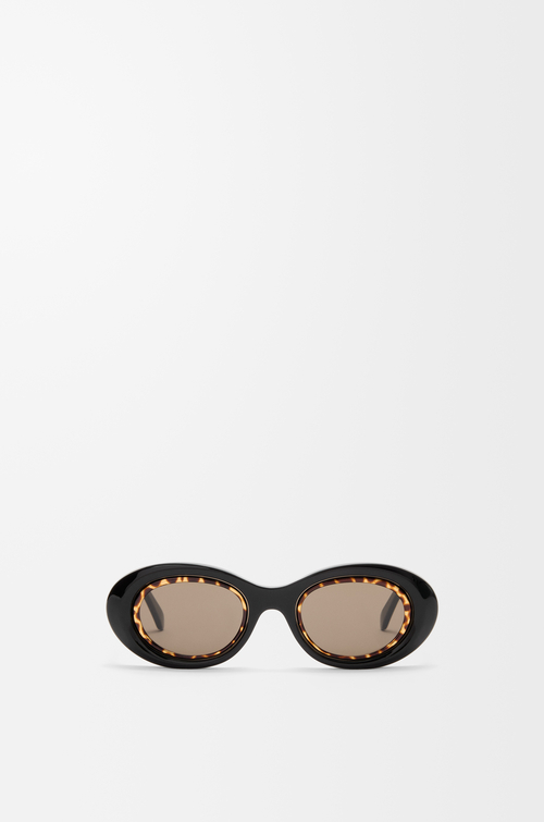 LOEWE 미니 애너그램 오벌 선글라스 블랙