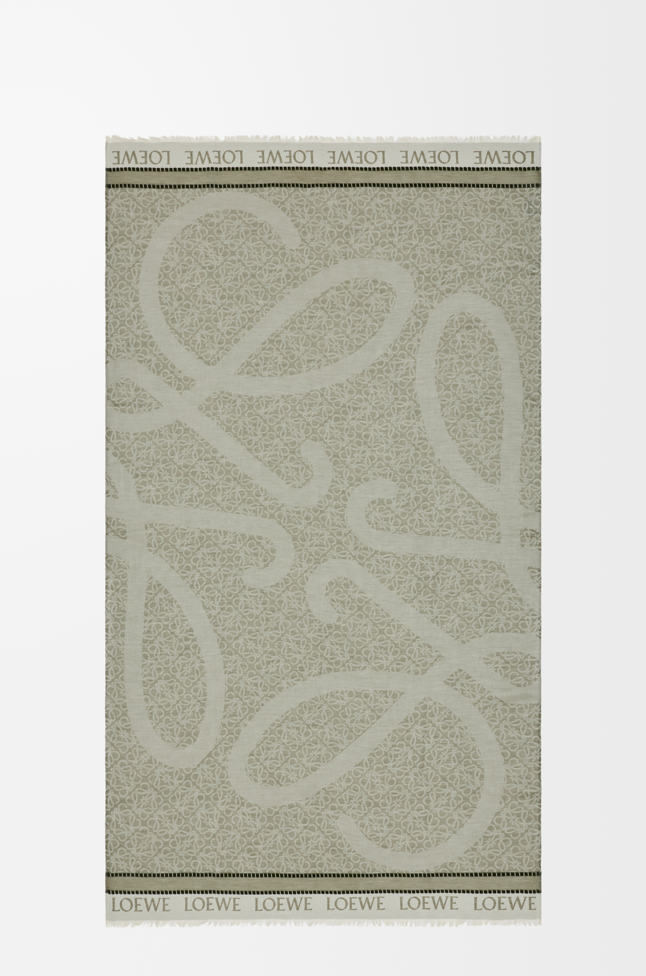 LOEWE 棉質沙龍 卡其綠