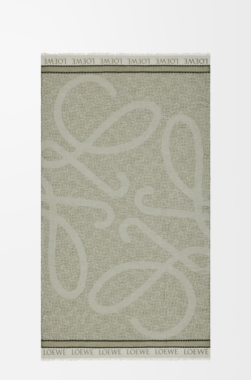 LOEWE 棉質沙龍 卡其綠