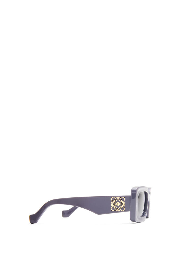 LOEWE Gafas de sol rectangulares en acetato Lila Empolvado