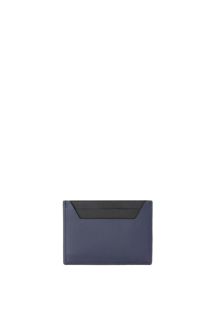 LOEWE Brand plain cardholder in classic calfskin Midnight Blue