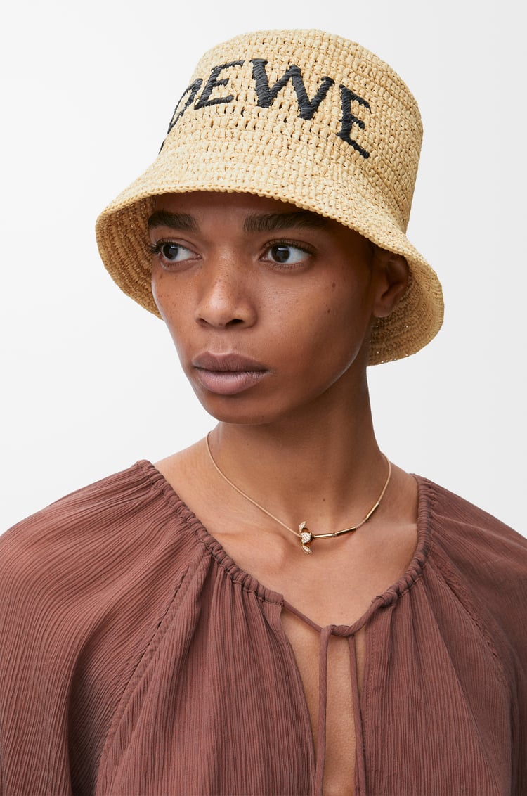 LOEWE Sombrero de pescador en rafia Natural