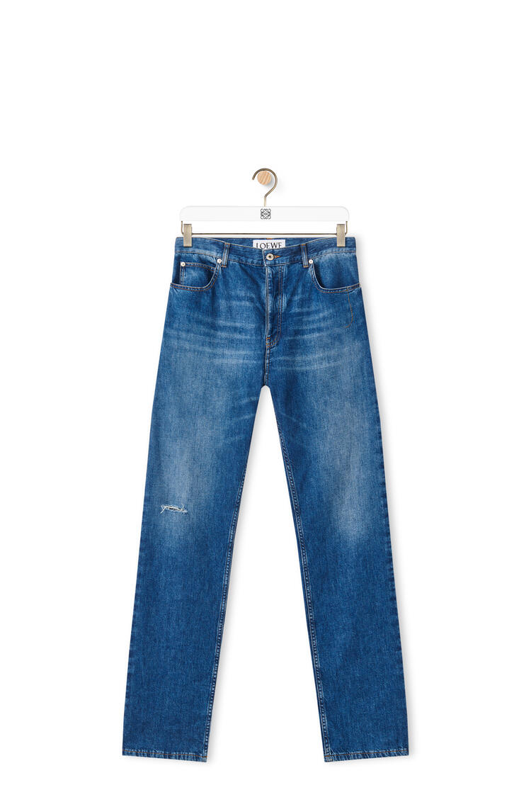 LOEWE Jeans in washed denim Indigo Blue pdp_rd