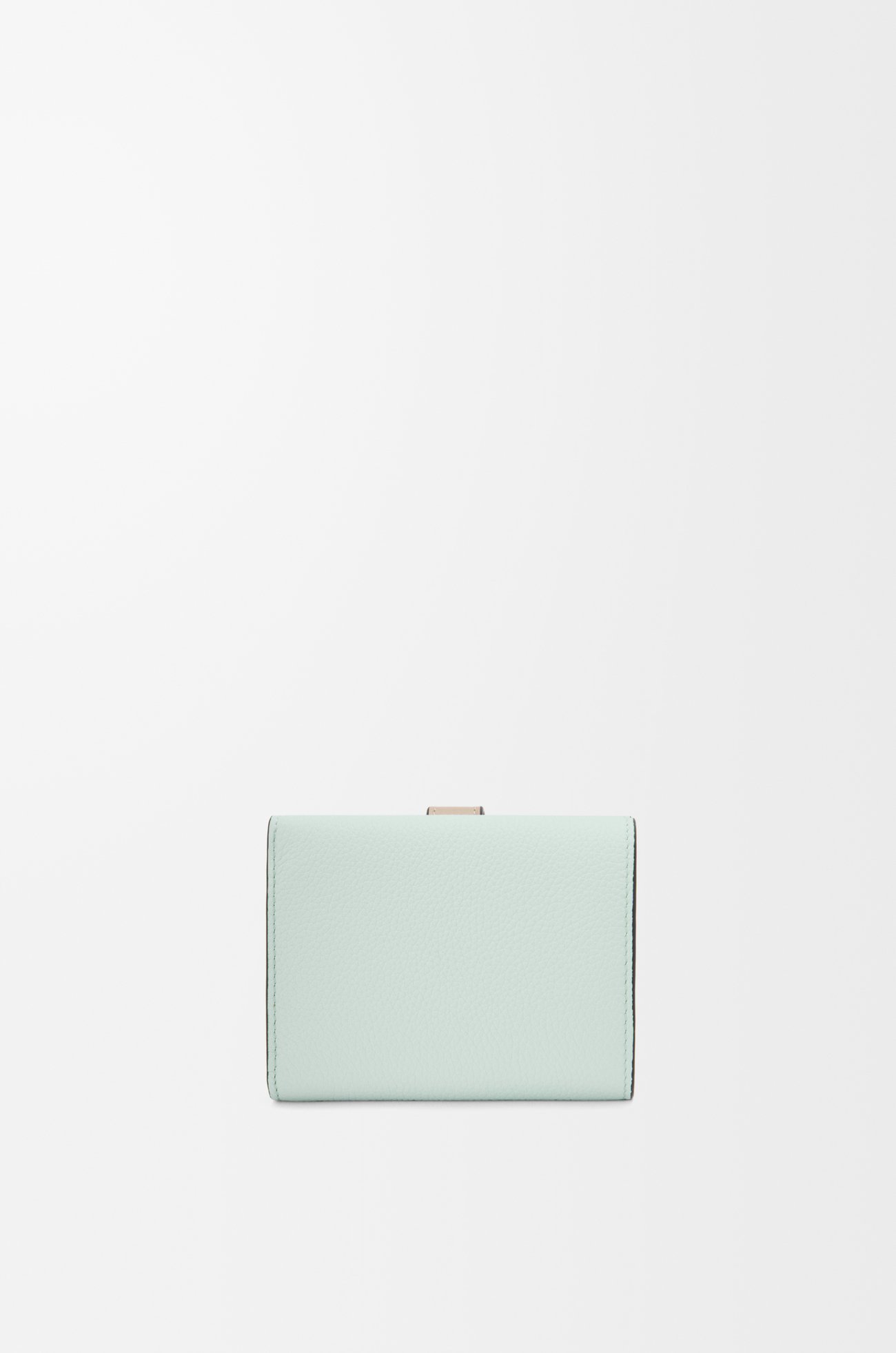 LOEWE Trifold wallet in soft grained calfskin Frozen/Clay