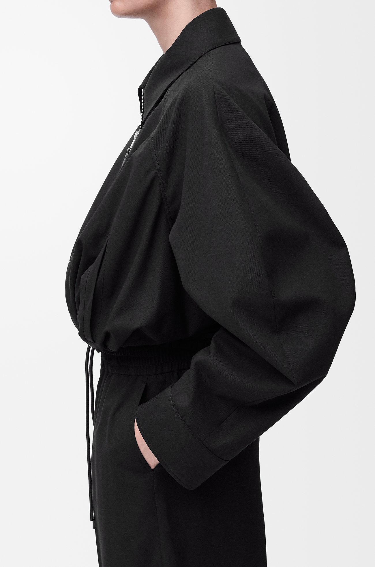 LOEWE Chaqueta globo en algodón Negro plp_rd