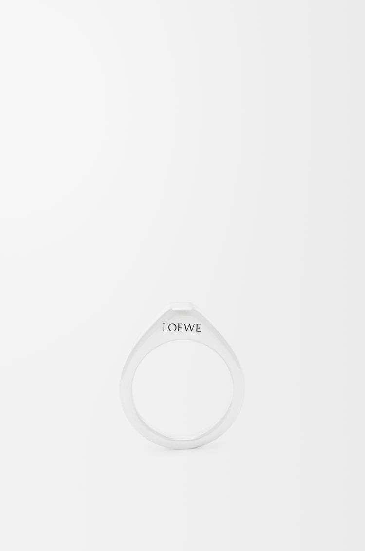 LOEWE 银质 Stirrup 戒指 银色