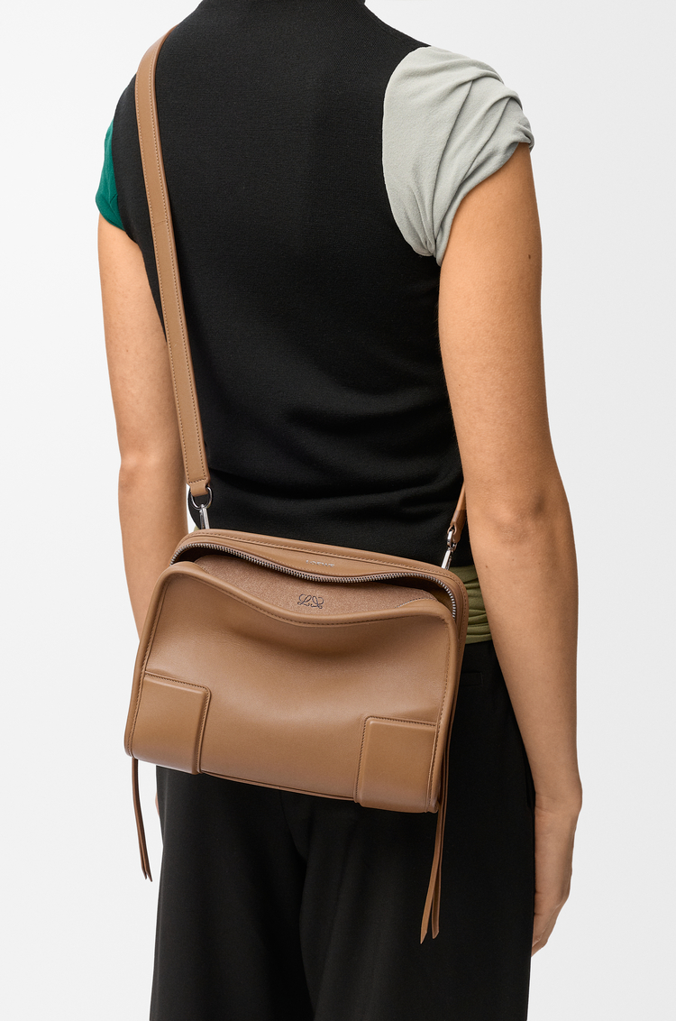 LOEWE Small Amazona 180 bag in soft calfskin Mocha