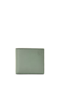 LOEWE Bifold wallet in soft grained calfskin Dark Sage