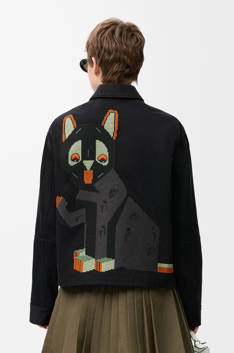 LOEWE Jacke aus Baumwolle Schwarz