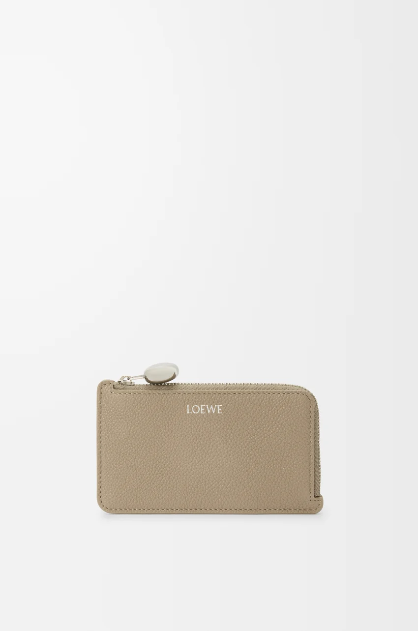Pebble coin cardholder in pebble grained calfskin