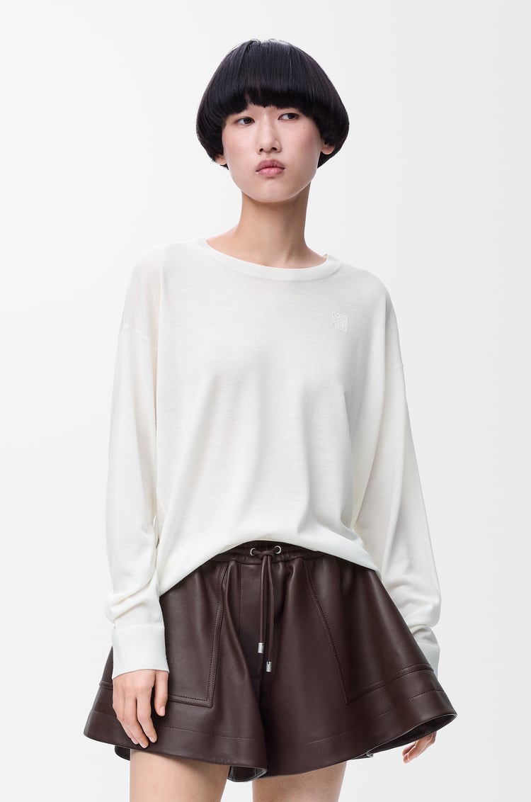 LOEWE Pull en laine Blanc