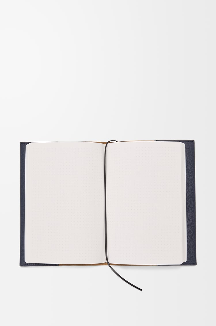 LOEWE Cat notebook in calfskin Dark Navy Blue