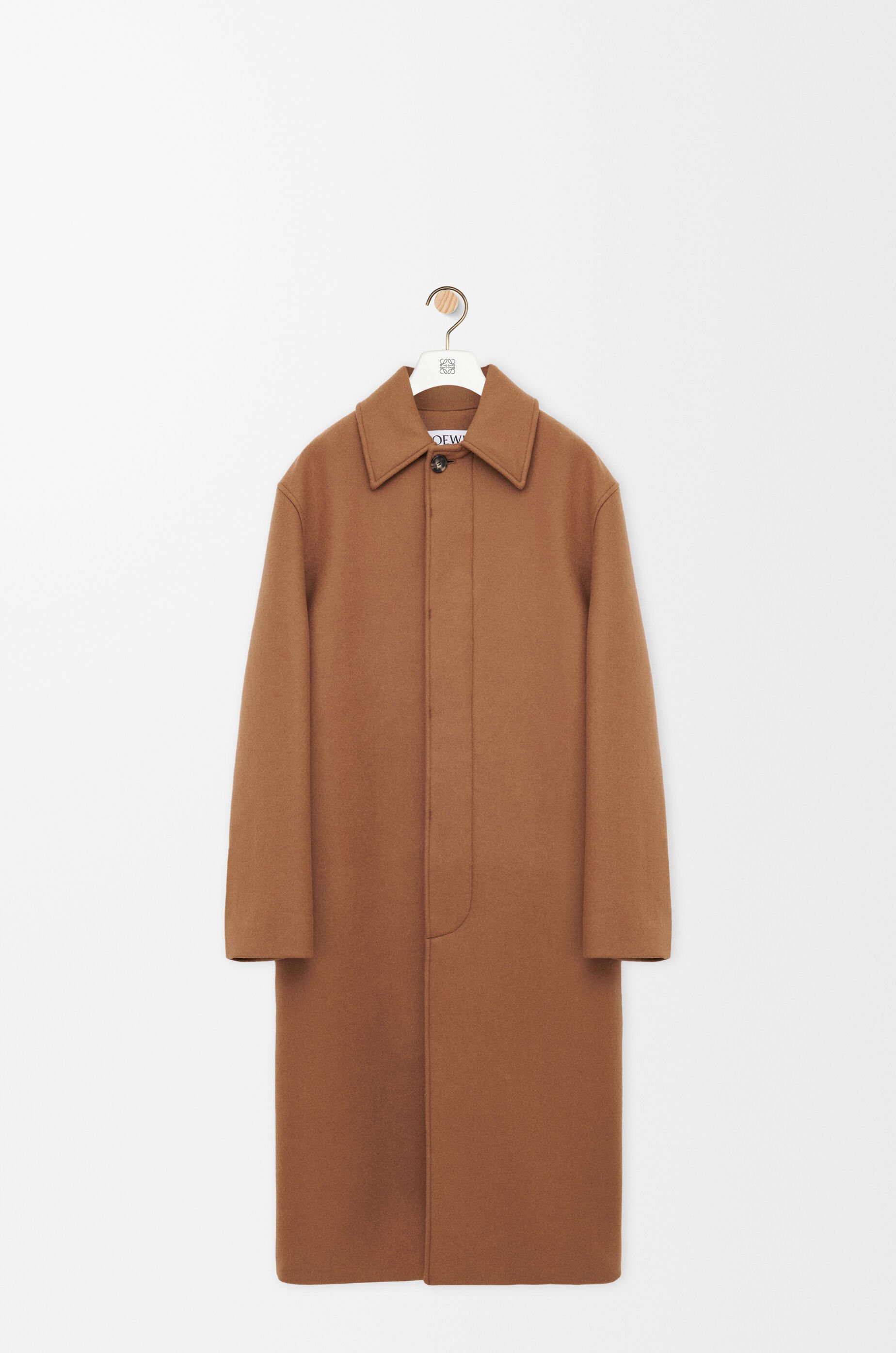 ベルテッド コート（ウール） ベージュ - LOEWE