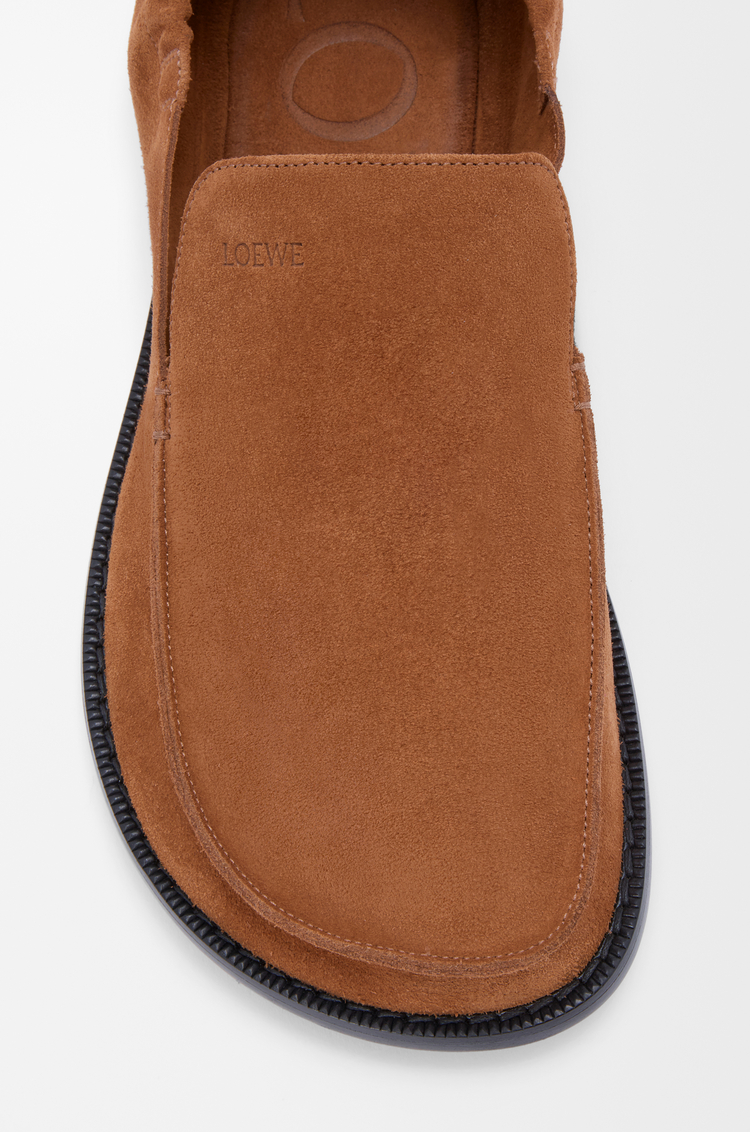 LOEWE Flex loafer in suede Chocolate