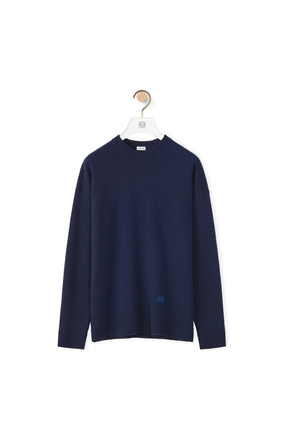 LOEWE Jersey de lana con Anagrama Azul Oscuro plp_rd